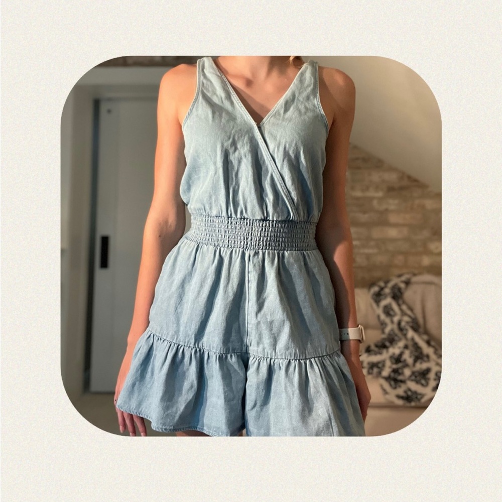 American Eagle Denim Romper
